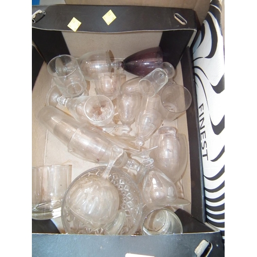 243 - 4 BOXES OF GLASS WARE