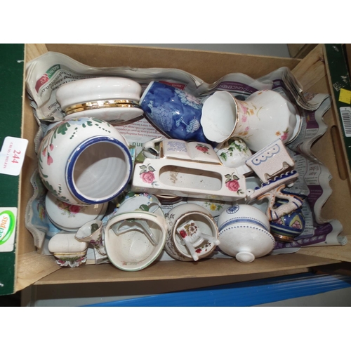 244 - 2 BOXES OF CHINA ITEMS