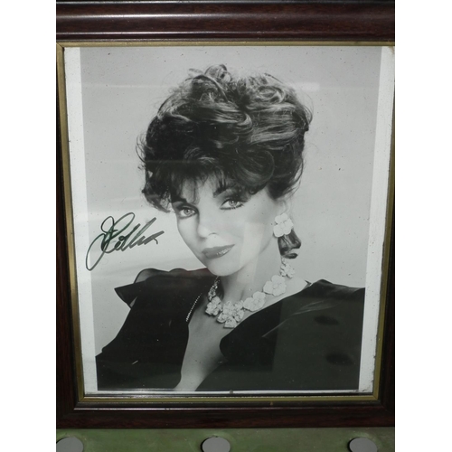 257 - OLD BOOKS/RECORDS/ADVERTISING CARDS/BEZIQUE/SIGNED JOAN COLLINS PHOTO