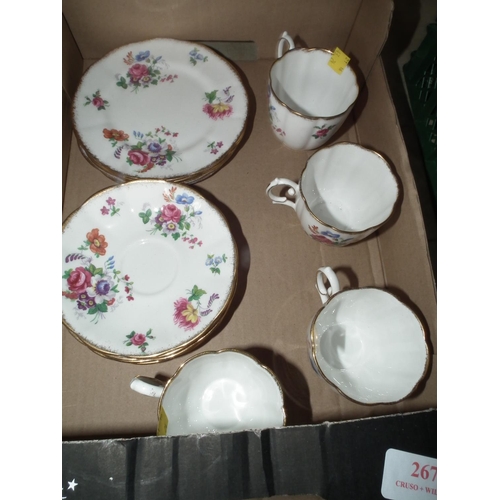 267 - SELECTION OF ROYAL ALBERT CUPS/SAUCERS