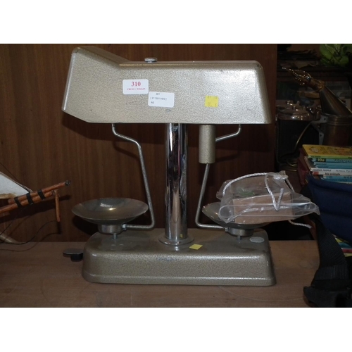 310 - OLD BANK SCALES & WEIGHTS