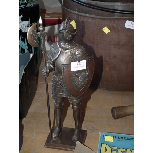 327 - 30CM METAL KNIGHT FIGURE