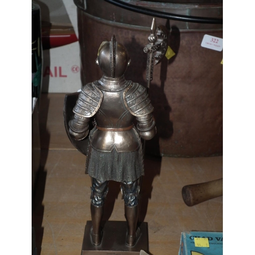 327 - 30CM METAL KNIGHT FIGURE