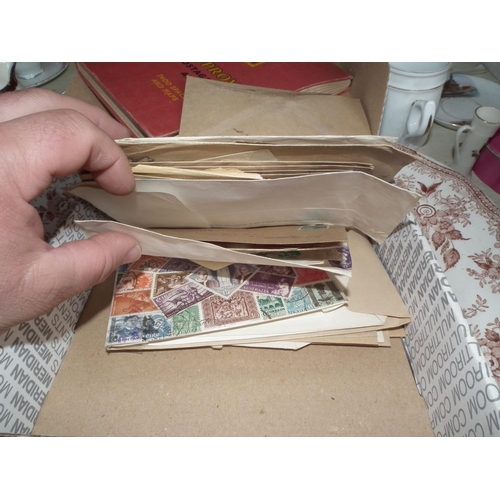 378 - BOX OF VARIOUS STAMPS