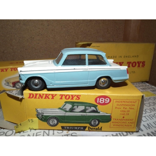 379 - 3 X BOXED DINKY TOYS 342-165-189