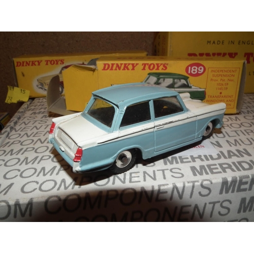 379 - 3 X BOXED DINKY TOYS 342-165-189