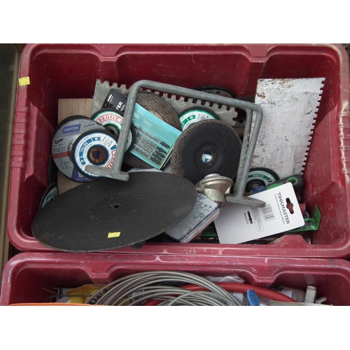 39 - BOX OF TOOLS & BOX OF PIPE FITTINGS