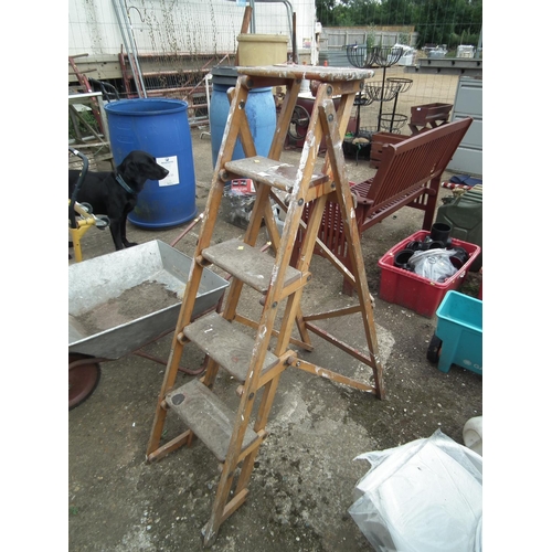 47 - WOODEN STEP LADDERS