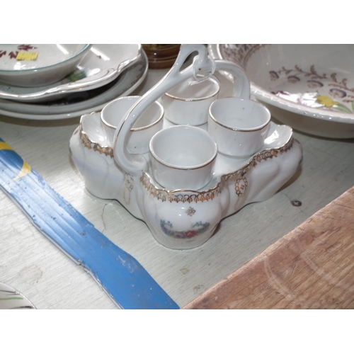 472 - SUNDRY CHINA WITH ROCKWELL PLATES