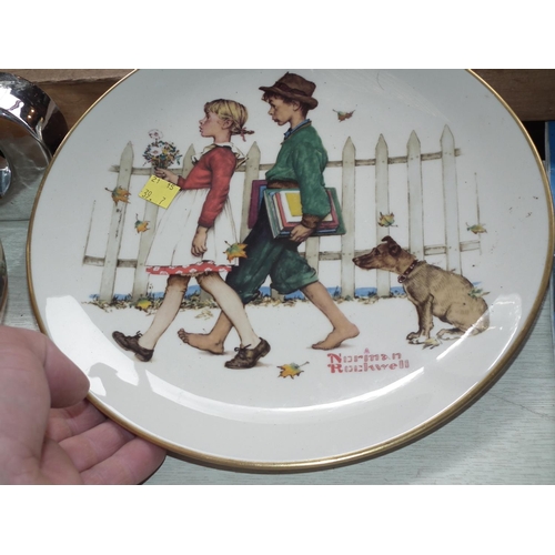 472 - SUNDRY CHINA WITH ROCKWELL PLATES