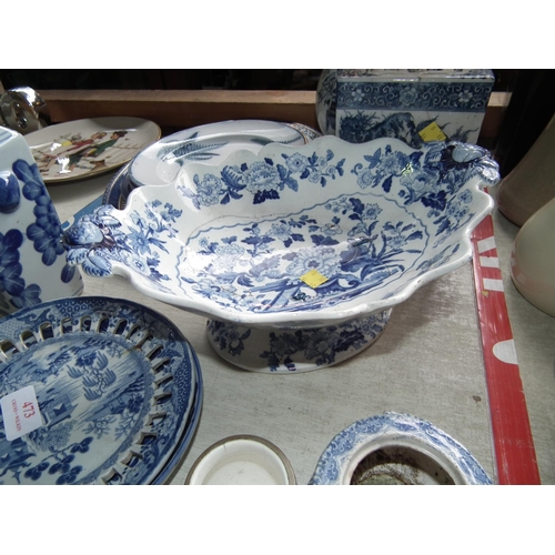 473 - OLD BLUE & WHITE CHINA ETC