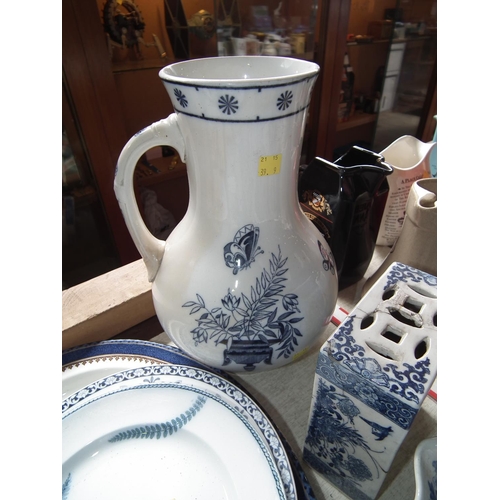 473 - OLD BLUE & WHITE CHINA ETC