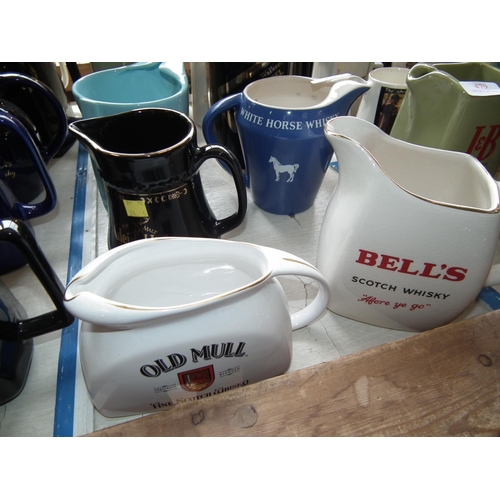 478 - SET OF 10 CERAMIC JUGS