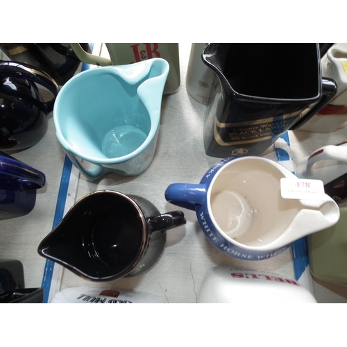 478 - SET OF 10 CERAMIC JUGS