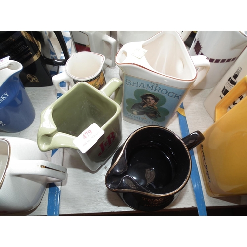 479 - SET OF 10 CERAMIC JUGS