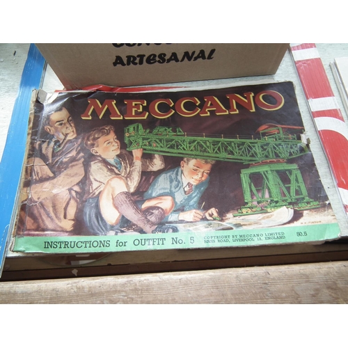 493 - 2 X BOXES OF MECCANO & BUILDING BLOCKS