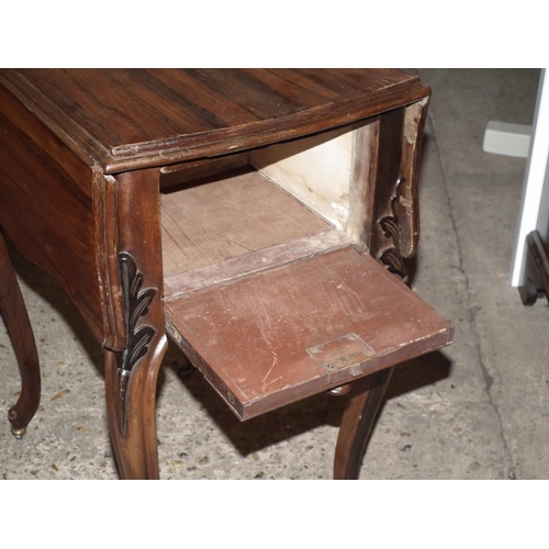 551 - ROSEWOOD SEWING TABLE