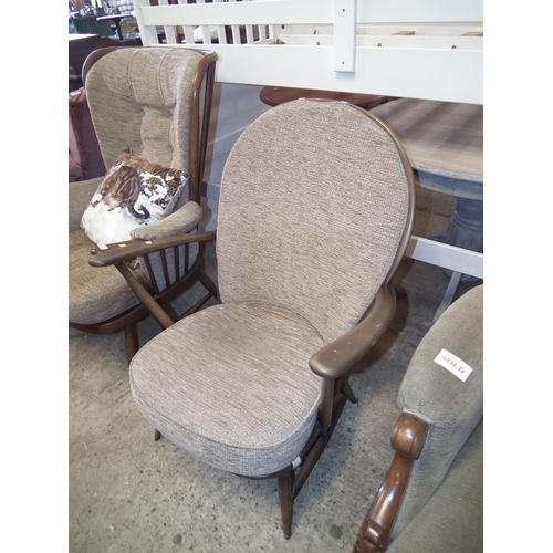 568 - 2 X VINTAGE ERCOL ARMCHAIRS