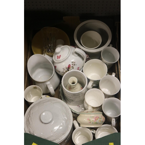 174 - 3 X BOXES OF CHINA/GLASSWARE