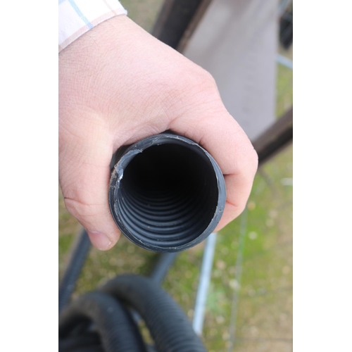 24 - LAND DRAIN PIPE - BLACK RIBBED