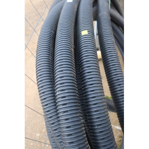 24 - LAND DRAIN PIPE - BLACK RIBBED