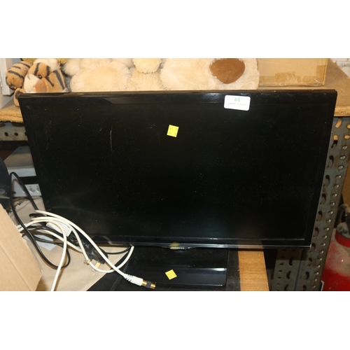 61 - SAMSUNG TV (REMOTE IN OFFICE) - WARRANTED UNTIL 12 NOON ON TUEDAY FOLLOWING THE ABOVE SALE