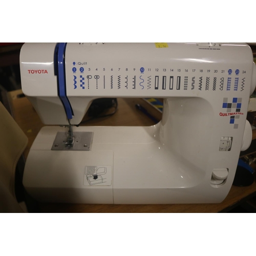 62 - TOYOTA 'QUILT MASTER' SEWING MACHINE - WARRANTED UNTIL 12 NOON ON TUESDAY FOLLOWING THE ABOVE SALE