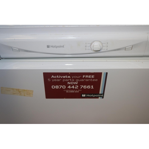 71 - HOTPOINT FRIDGE FREEZER - WARRANTED UNTIL 12 NOON ON TUESDAY FOLLOWING THE ABOVE SALE