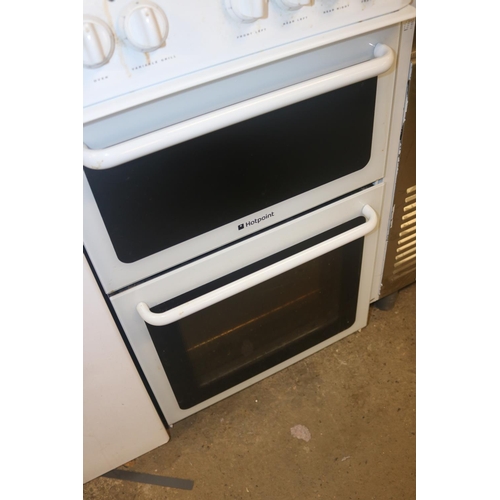 75 - HOTPOINT DOUBLE OVEN - WARRANTED UNTIL 12 NOON ON TUESDAY FOLLOWING THE ABOVE SALE