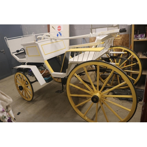 101 - VINTAGE HORSE DRAWN PHAETON MARRIAGE CART