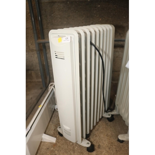 128 - 2 X ELECTRIC RADIATORS - WARRANTED UNTIL 12 NOON ON TUESDAY FOLLOWING THE ABOVE SALE