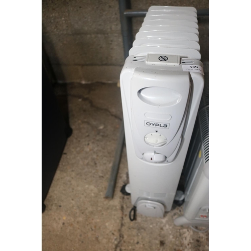 130 - 2 X ELECTRIC RADIATORS - WARRANTED UNTIL 12 NOON ON TUESDAY FOLLOWING THE ABOVE SALE