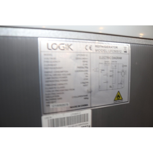 133 - LOGIK FRIDGE/FREEZER - WARRANTED UNTIL 12 NOON ON TUESDAY FOLLOWING THE ABOVE SALE