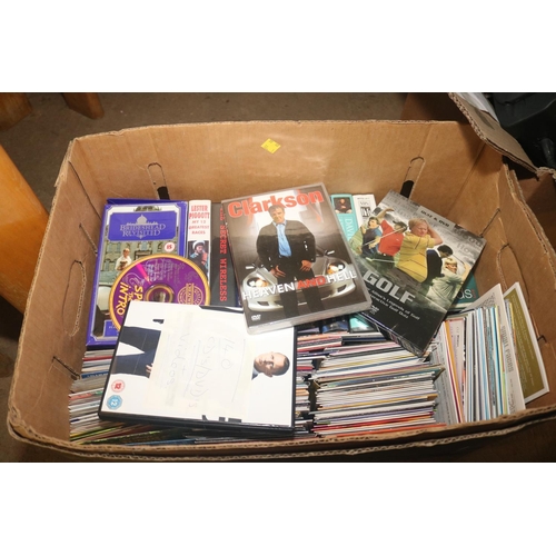 241 - 2 BOXES OF DVD'S/CD'S/TAPES & RADIO CASSETTE PLAYERS - WARRANTED UNTIL 12 NOON ON TUESDAY FOLLOWING ... 