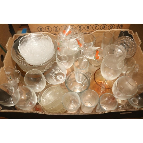 247 - 2 BOXES OF GLASSWARE