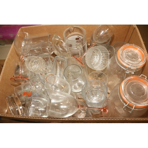 247 - 2 BOXES OF GLASSWARE