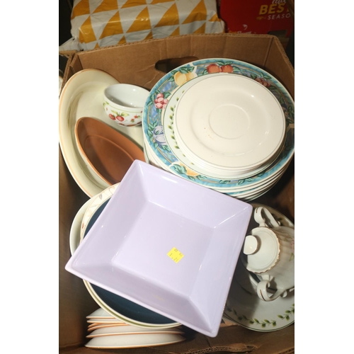 249 - 3 BOXES OF ASSORTED CROCKERY