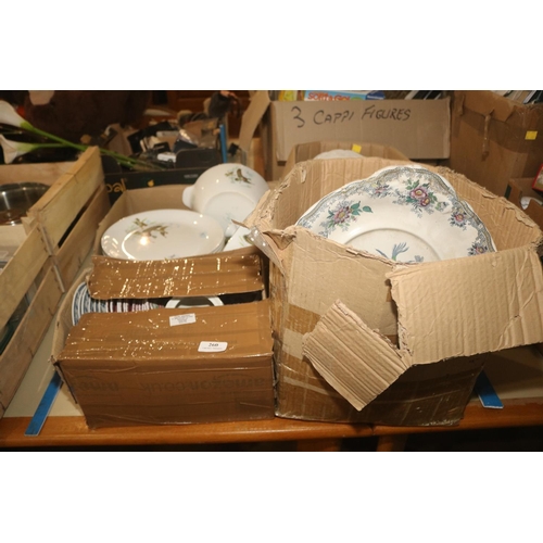 260 - 3 BOXES OF ANTIQUE PLATES ETC.