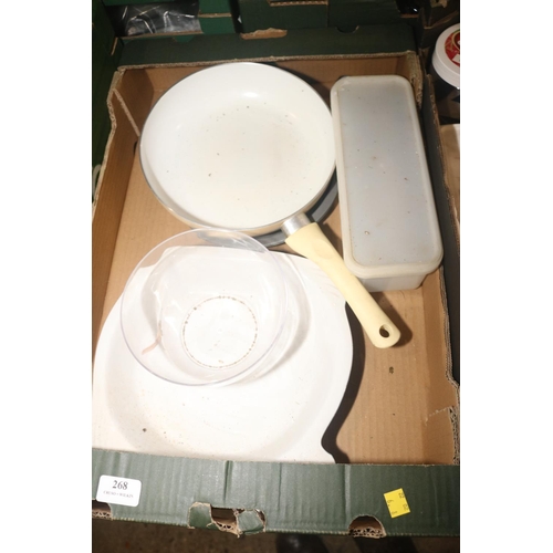 268 - 7 BOXES OF KITCHENWARE