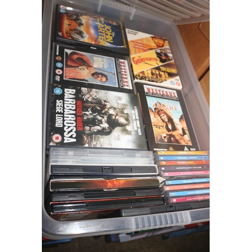 279 - LARGE QTY VARIOUS VIDEOS, DVD'S, CD'S & RECORDS