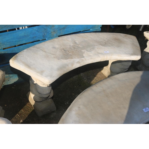 29 - CURVED GARDEN BENCH