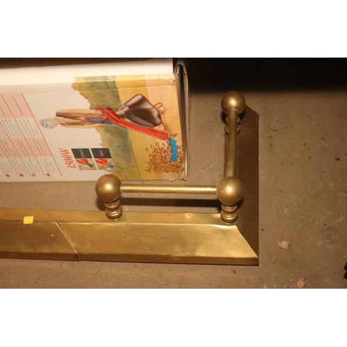 307 - 1 BRASS FIRE SURROUND