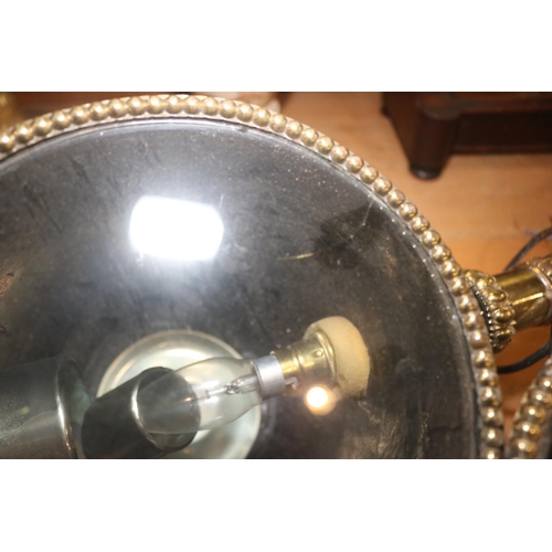 322 - 2 X COACH LIGHTS (BLACK & BRASS)