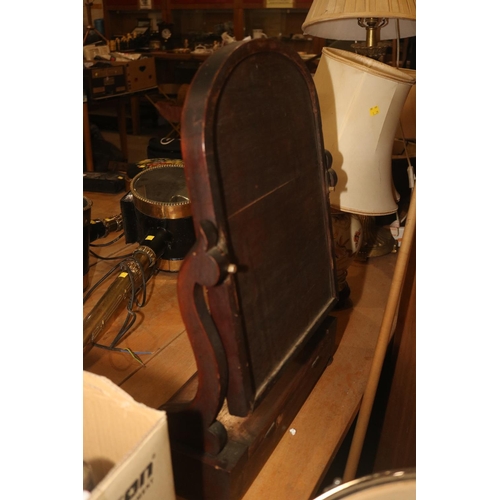 323 - MAHOGANY DRESSING TABLE MIRROR