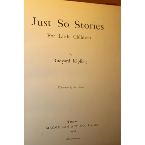 393 - 1902 JUST SO STORIES ILLUSTRATED BY RUDYARD KIPLING 2ND EDITION (PRINTED OCTOBER 1902)