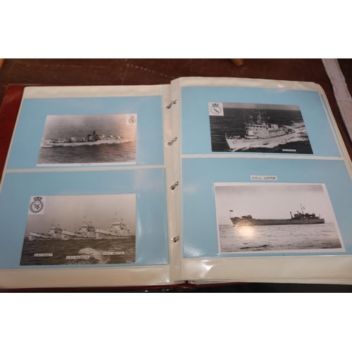 395 - VARIOUS ALBUMS OF ROYAL NAVY SHIPS, FIRE SERVICE VEHICLES ETC.