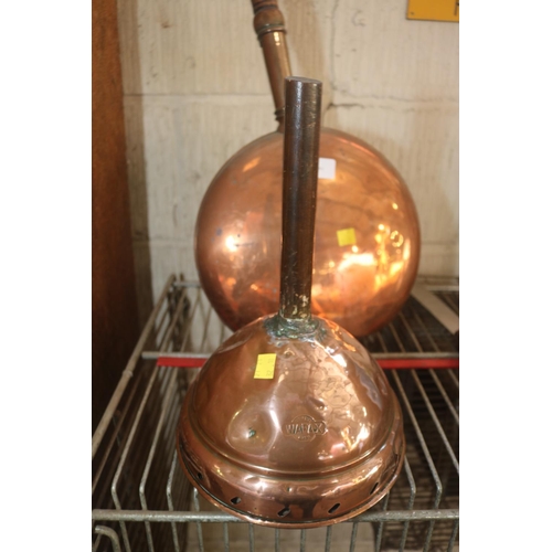 395A - COPPER WARMING PAN X 2