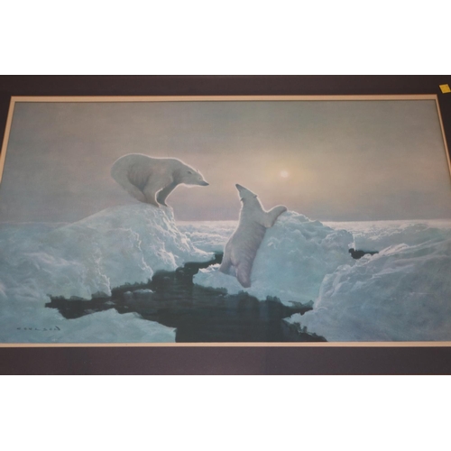 426 - PRINT OF 2 POLAR BEARS BY COULSON