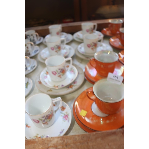 454 - 2 X BOXES OF ANTIQUE TEACUPS & SAUCERS