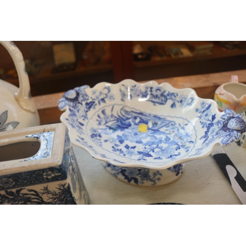 467 - OLD BLUE & WHITE CHINA ETC